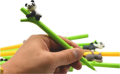 Vista 4 de 12 bolígrafos lindos de perezoso novedosos animales bolígrafos Panda Pen Koala Gel Pen 0.020 in tinta negra para fiesta escolar, cumpleaños