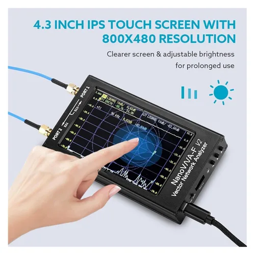 Vista 3 de Network Analyzer, Vector Network Analyzer 4.3-Inch Display Antenna
