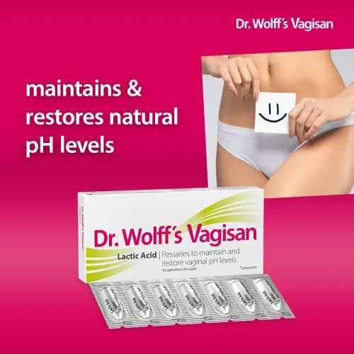 Vista 2 de El ácido láctico Dr. Wolff`s Vagisan ayuda a prevenir la infección vaginal Salud vaginal diaria e higiene íntima También durante el embarazo