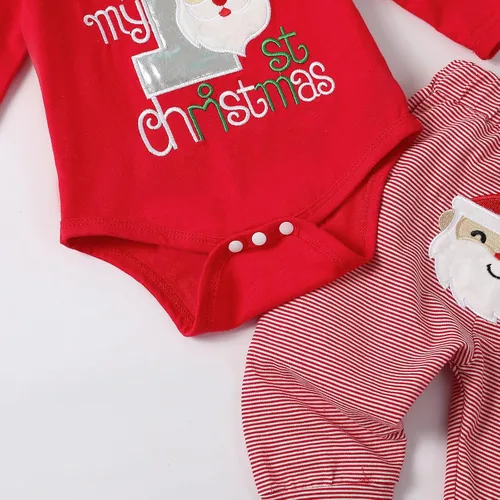 Vista 6 de Foidiccx Conjunto de 2 piezas de sudadera de Navidad para niños y niñas pequeñas, ropa de otoño e invierno
