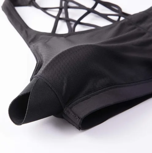 Vista 6 de CRZ YOGA - Sujetadores deportivos con tirantes delgados para mujer, brasier de yoga con relleno, sin varillas, espalda cruzada sexy, lindo