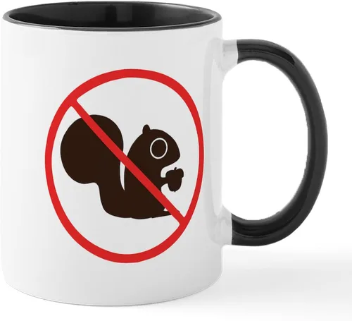 Vista 61 de CafePress Taza navideña de ardilla de 11 oz (11.0 fl oz) taza de café de cerámica