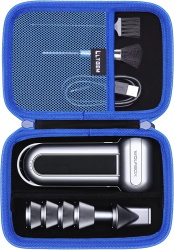 Vista 11 de Estuche LTGEM para Plumero de Aire Compatible con WOLFBOX MF100 / MF200 Plumero de Aire Eléctrico y Plumeros de Aire Comprimido, Negro (Solo Estuche)