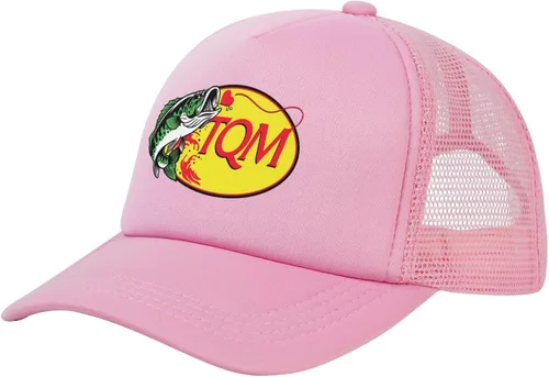 Vista 2 de Ondian Tqm Hat,Regida Gorras Del Pescado Tqm,Fuerza,Tqm Gorra de pescado para adultos Rosa, Rosado