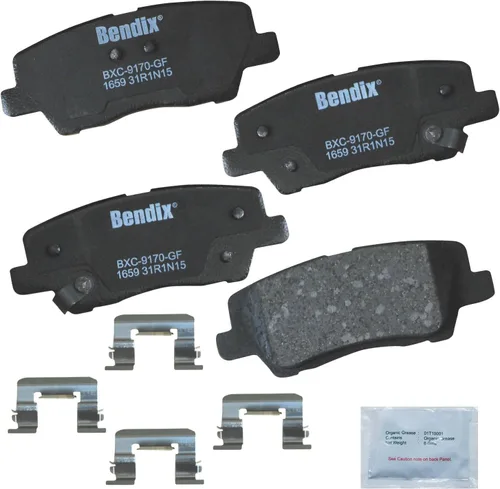 Vista 160 de Bendix Priority1 CFC154 - Juego de pastillas de freno de disco para Avanti II, Century, LeSabre, Regal, Riviera, chasis comercial, DeVille
