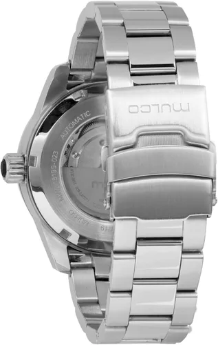 Vista 3 de MULCO Reloj Kripton para hombre de acero inoxidable con correa de silicona movimiento de cronógrafo de cuarzo pantalla analógica premium resistente