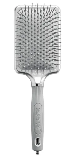Vista 9 de Olivia Garden Cepillo de pelo Ceramic + Ion XL Pro Paddle Plateado