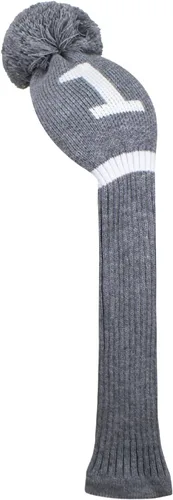 Vista 11 de Scott Edward Cubierta de palo de golf de punto gris para madera de conductor (460 cc) madera de calle e híbrida/UT con número grande blanco 1/3/4/5