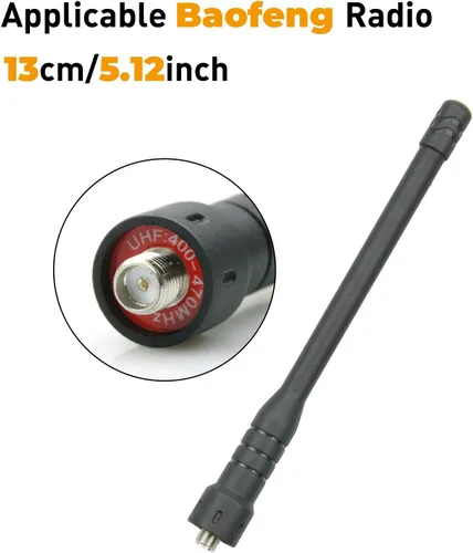 Vista 2 de Paquete de 2 antena universal Walkie Talkie SMA-Hembra UHF 400-470Mhz antena para PUXING PX-777 PX-888 UV-5R Kenwood HYT Radio