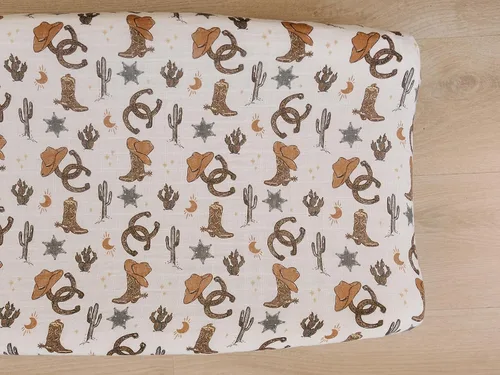 Vista 13 de Mebie Baby Funda para cambiador, flor de otoño, 100% muselina de algodón para cambiador, funda para bebé niño y niña, fundas de decoración