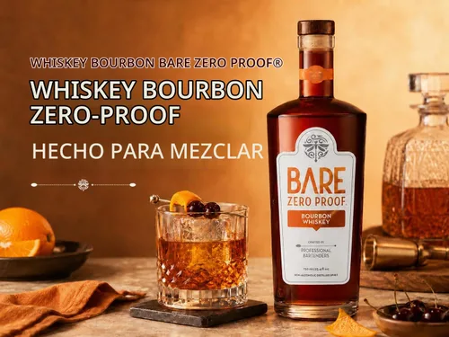 Vista 4 de BARE Zero Proof® Whisky Bourbon Alternativa al whisky bourbon Espíritu sin alcohol Alternativa de alcohol Cóctel sin alcohol Prueba cero