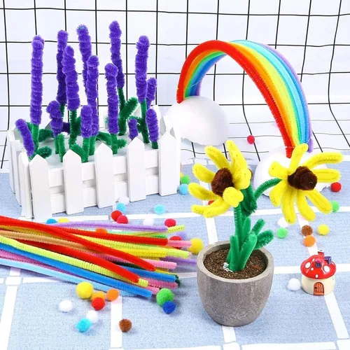 Vista 4 de 1000 piezas de 12 pulgadas de limpieza de tuberías para manualidades 1000 limpiapipas