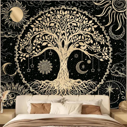 Vista 10 de Tapiz de Pared de Ciudad Anime Punk para Dormitorio, Tapices Japoneses Futuristas de Calle Nocturna de Neón Ciberpunk Estéticos, Fondo
