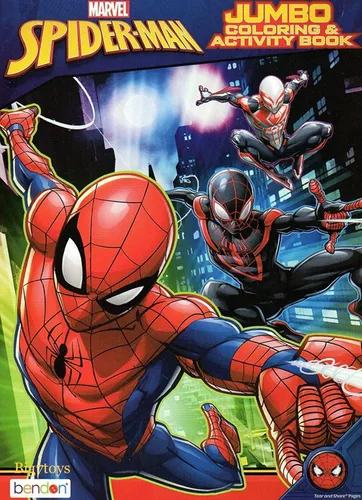 Vista 5 de Juego de libros para colorear y actividades de Spiderman (2 libros)