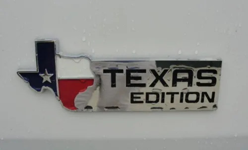 Vista 5 de Muzzys Insignia de emblema XL Texas Edition se adapta a la puerta trasera F150 F250 F350, universal para Ram Tundra, Tacoma, F150, Silverado, Titán