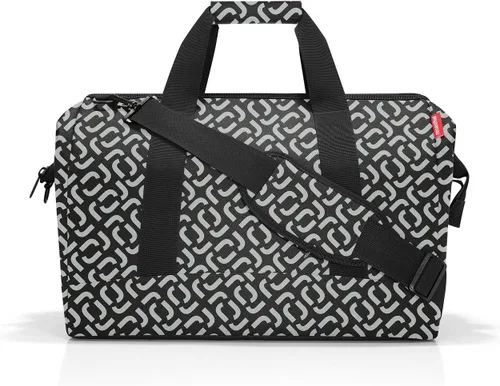 Vista 3 de reisenthel allrounder L – Versátil bolsa de doctor para viajes, trabajo y ocio - Con práctica función de clip de carro Negro (Signature Black)