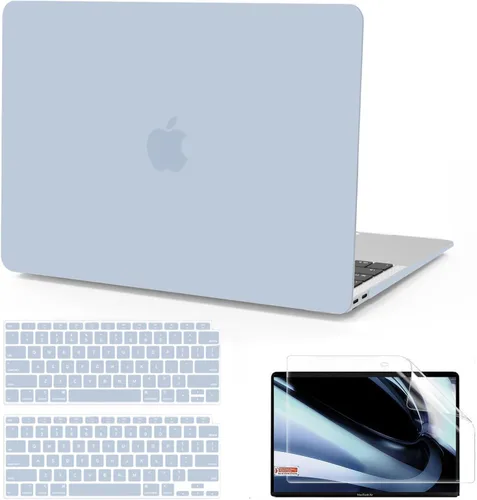 Vista 30 de B BELK Funda compatible con MacBook Air de 13 pulgadas 2022 2021 2020 2019 2018 A2337 M1 A2179 A1932 Touch ID, carcasa rígida de plástico mate
