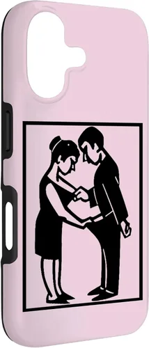 Vista 3 de Camiseta divertida para adultos, imagen de hombre y mujer, funda para iPhone 17