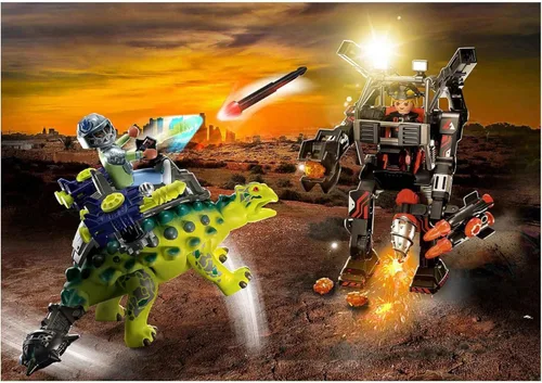 Vista 4 de Playmobil Dino Rise Saichania: La invasión del robot