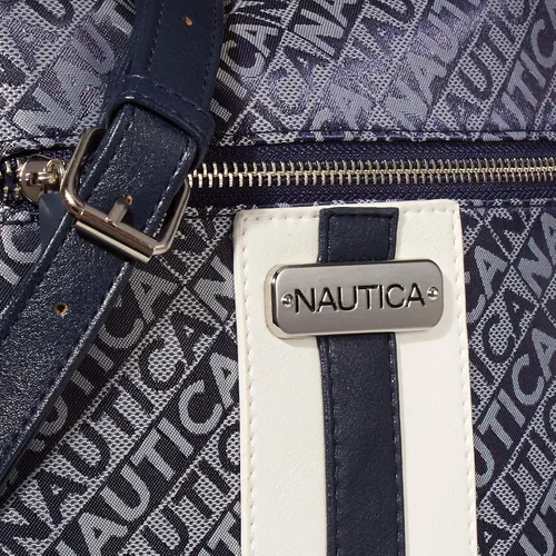 Vista 3 de Nautica Bolso cruzado Lakeside Signature Jaquard North South