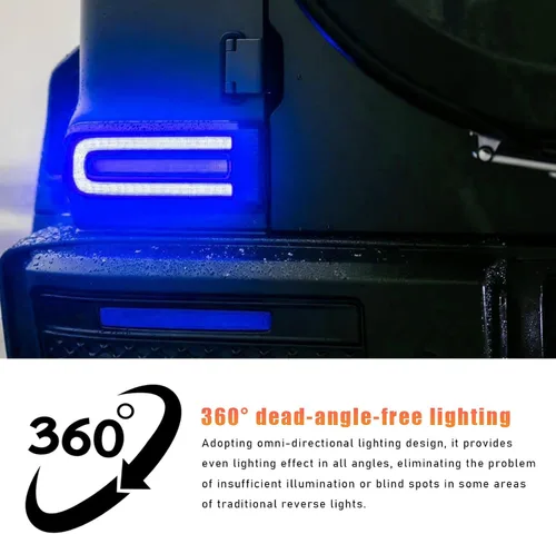 Vista 3 de 4 piezas de luces LED de reversa, 6500K de super brillo, 45SMD-4014 chipsets para bombilla de señal de giro, luces LED T15 de freno, de parada