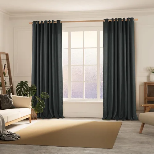 Vista 32 de BGment Cortinas de Lino Beige de 63 Pulgadas de Largo 2 Paneles - Tratamientos para Ventanas con Textura de Arpillera Filtrantes de Luz Cortinas B