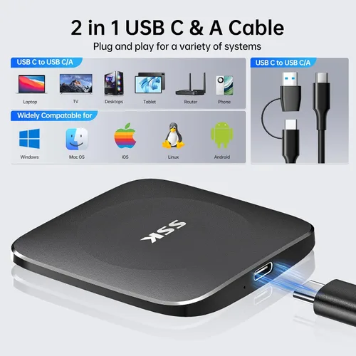 Vista 4 de SSK Paquete SSD externo de 1 TB