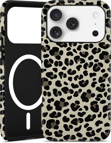 Vista 33 de Jusy Compatible con MagSafe Brown Tortoise Shell Print Phone Case para iPhone 7/8/SE, funda protectora magnética de lujo de TPU suave