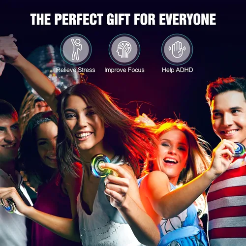 Vista 5 de INNÔPLUS Fidget Spinner, Juguetes Fidget para Adultos, Juguetes Fidget para 8 Años en Adelante, Juguetes TDAH Alivio del Estrés Regalos Gadgets