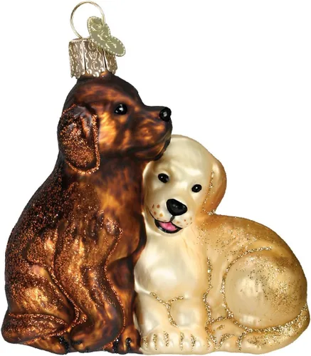 Vista 8 de Old World Christmas Adorno de vidrio soplado en forma de cuenco para perros (32285)