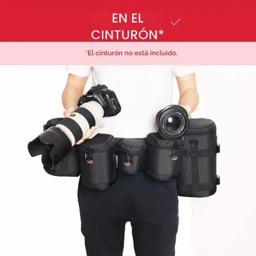 Vista 6 de Funda para lente DSLR para lente de cámara pequeña, se adapta hasta