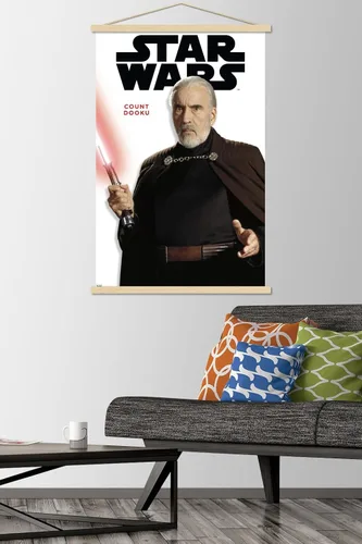 Vista 2 de Trends International Star Wars: Saga - Póster de la serie Count Dooku Feature Series con marco magnético
