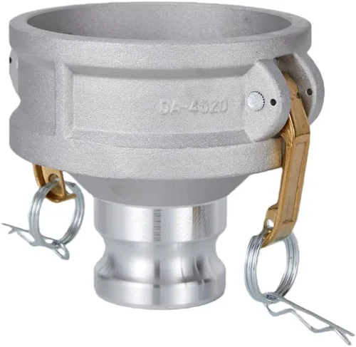Vista 6 de Tipo de aluminio DA Camlock manguera de montaje, reductor, 4" Camlock hembra x 2" Camlock macho