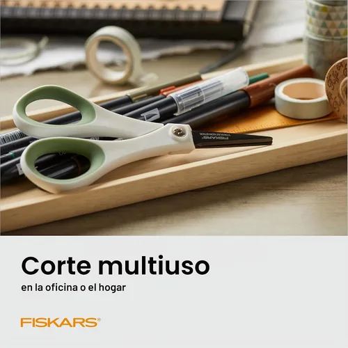 Vista 3 de Fiskars Juego de tijeras multiusos SoftGrip de titanio para uso diario de 8