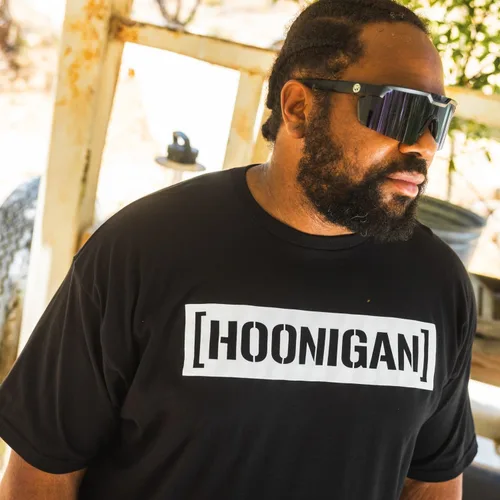 Vista 6 de Hoonigan Camiseta de manga corta Censor BAR Negro / Blanco