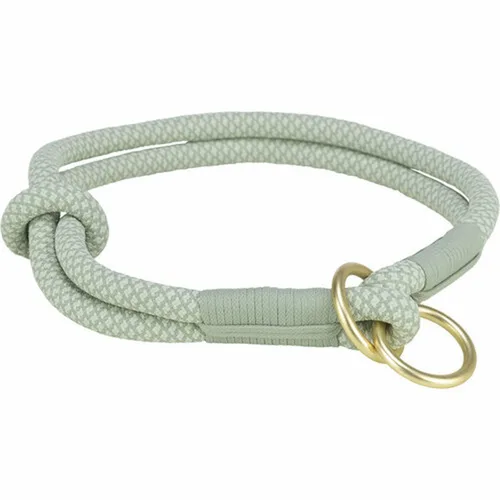 Vista 3 de Collar de Adiestramiento para Perros Trixie Soft Rope Verde Menta XS 25 cm