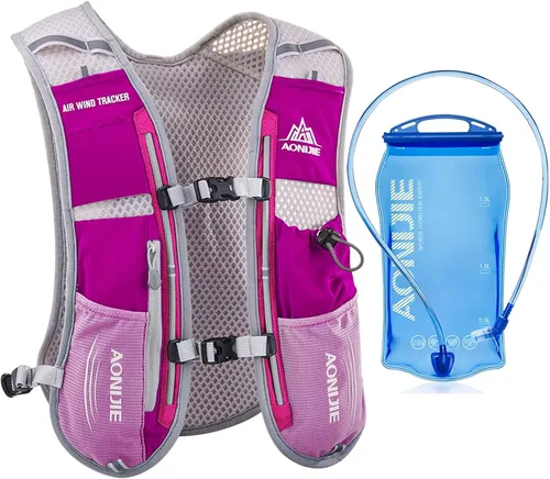 Vista 14 de AONIJIE Hydration Vest Pack Backpack 5L 5.5L Marathoner Running Vest Race Hydration for Women and Men Trail Run Hiking Jogging