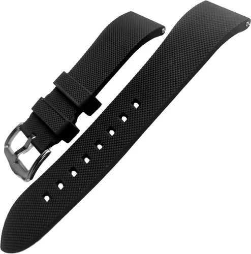 Vista 4 de Ocdin Correa de reloj de 0.866 in de repuesto para Blancpain X Swatch con llave hexagonal de liberación rápida de silicona compatible con Bioceramic