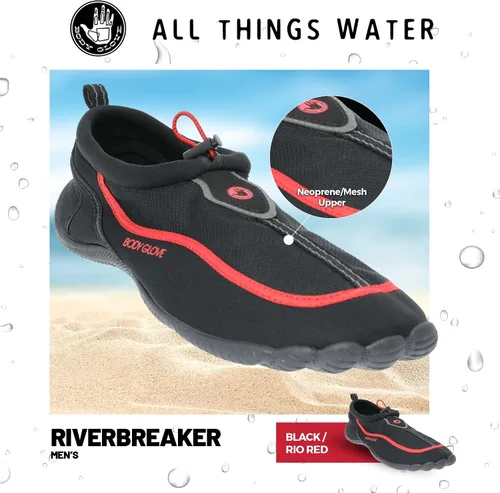 Vista 3 de Body Glove Zapatos de agua para hombre, calcetines de agua, Riverbreaker, zapatos de agua para hombre, zapatos de playa, zapatos de natación