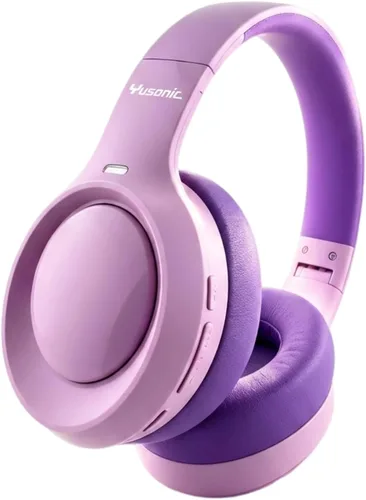 Vista 16 de Auriculares de unicornio para niñas, auriculares Bluetooth de unicornio para niños pequeños, portátil, teléfonos celulares, uso en avión Negro