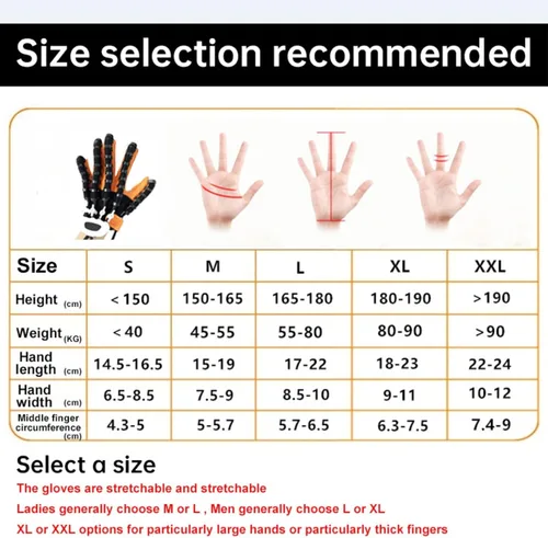 Vista 2 de Smart Rehab - Guantes de robot de rehabilitación manual, equipo de recuperación de trazos de mano, dispositivo de entrenamiento de pacientes