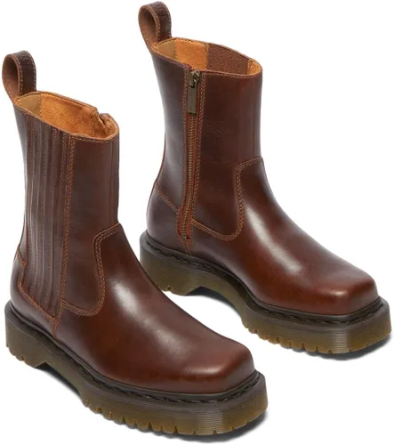 Vista 6 de Dr. Martens Botas Amaayah Lo de Cuero Bex de Tirón para Mujer