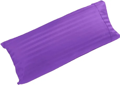 Vista 6 de Funda de almohada corporal de algodón egipcio de 300 hilos, tamaño de rayas de 20 x 54 pulgadas, funda de almohada (20 x 54 pies, beige)