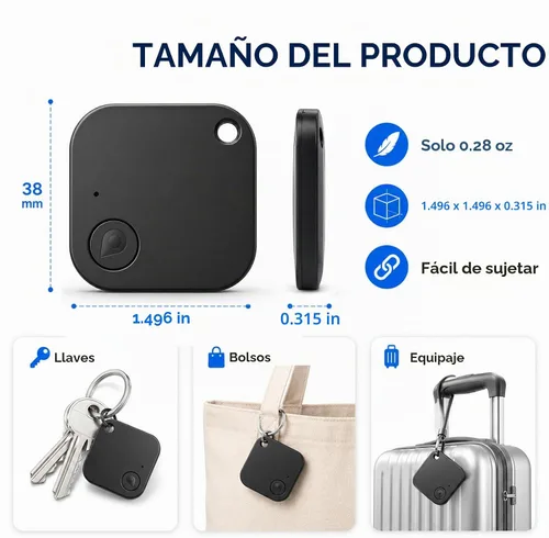 Vista 2 de Mini rastreador GPS portátil para vehículos, rastreador GPS indetectable, sin tarifa mensual/sin tarjeta SIM, dispositivo rastreador para niños 1