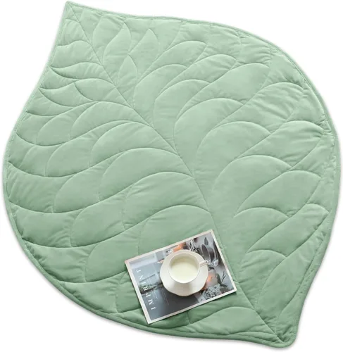 Vista 18 de Kaisa Manta con Peso para Adultos (5 libras, 23" x 29"), Manta de Regazo con Peso Suave Lavable a Máquina, Mantas Pequeñas Pesadas con Cuentas