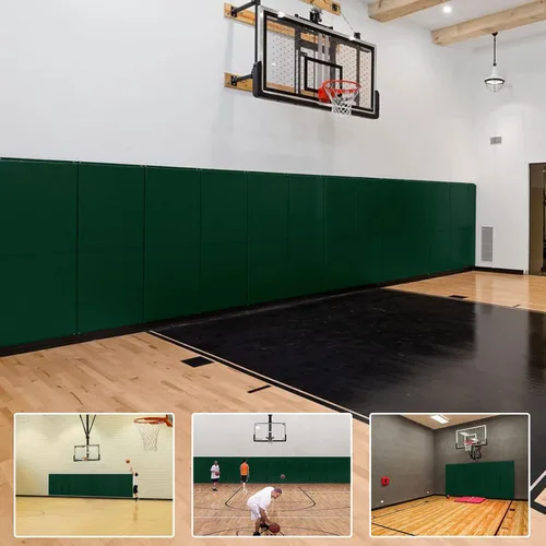 Vista 14 de Almohadilla de pared de espuma de protección de espuma de 2 pulgadas/4 pulgadas de grosor, protectores de cancha de baloncesto para gimnasio