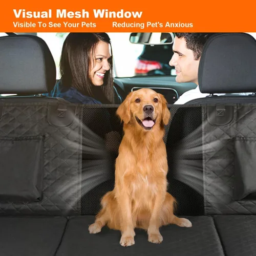 Vista 3 de Vailge Funda de asiento de automóvil para perros, extensor de asiento trasero grande para perros, impermeable, no inflable, parte inferior dura