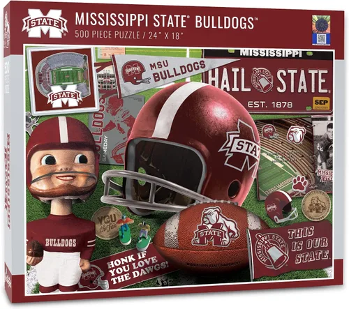 Vista 5 de YouTheFan NCAA Texas A&M Aggies - Rompecabezas de la serie retro, 500 piezas, tamaño grande