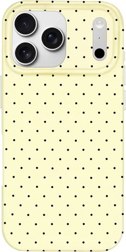 Vista 22 de Hython Funda para iPhone Air, diseño estético de lunares lindos, funda simple de 6.5 pulgadas, delgada, antiarañazos, parachoques de TPU suave, a