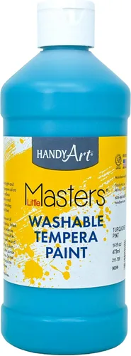 Vista 46 de Handy Art Little Masters - Pintura lavable, 16 onzas, color negro Bright & Mixable, High Opacity, Washable Colors for Classroom, Students, Kids
